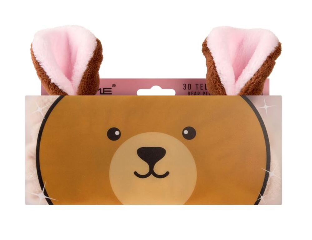 The Crème Shop Teddy Bear Spa Headband Lot of 2 Plush Skincare Kawaii NWT